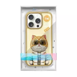 iPhone 16 Pro Max | Coque NIMMY FRIENDS Cool Cute Cat Brodée