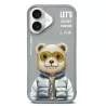 iPhone 16 | Coque NIMMY FRIENDS Cool Cute Bear Brodée