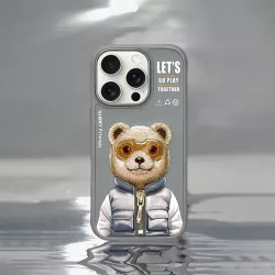 iPhone 16 Pro | Coque NIMMY FRIENDS Cool Cute Bear Brodée