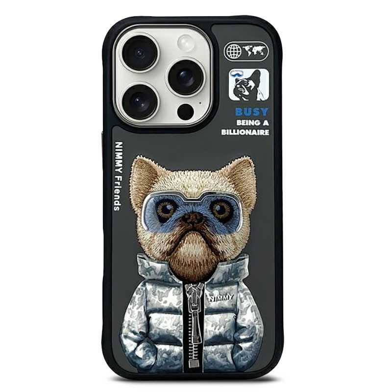 iPhone 16 Pro | Coque NIMMY FRIENDS Cool Cute Dog Brodée iPhone 16 Pro | Coque NIMMY FRIENDS Cool Cute Dog Brodée