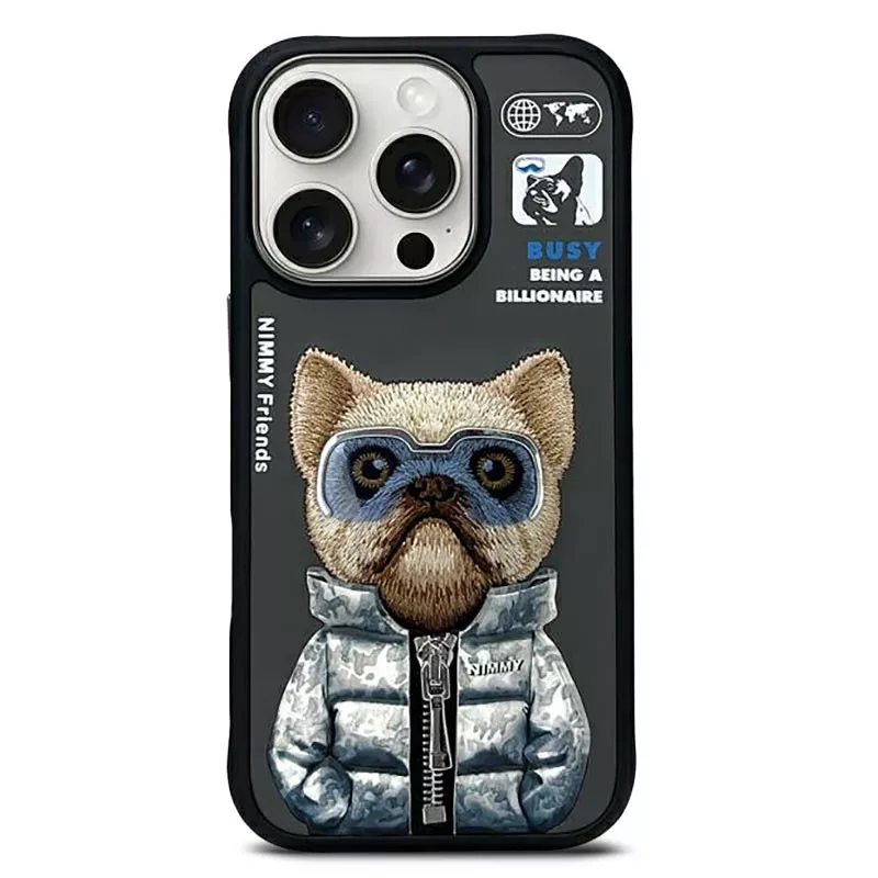 iPhone 16 Pro | Coque NIMMY FRIENDS Cool Cute Dog Brodée