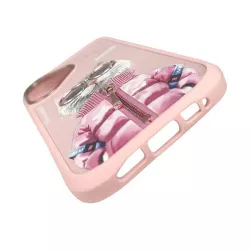 iPhone 16 | Coque NIMMY FRIENDS Cool Cute Pink Cat Brodée