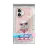 iPhone 16 | Coque NIMMY FRIENDS Cool Cute Pink Cat Brodée