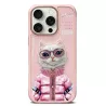 iPhone 16 Pro | Coque NIMMY Cool Cute Pink Cat Brodée