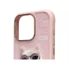 iPhone 16 Pro | Coque NIMMY Cool Cute Pink Cat Brodée
