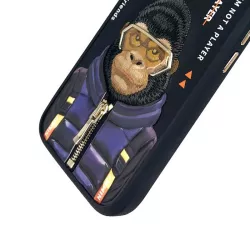 iPhone 16 | Coque NIMMY FRIENDS Cool Cute Monkey Brodée