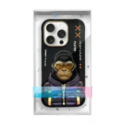 iPhone 16 Pro | Coque NIMMY FRIENDS Cool Cute Monkey Brodée