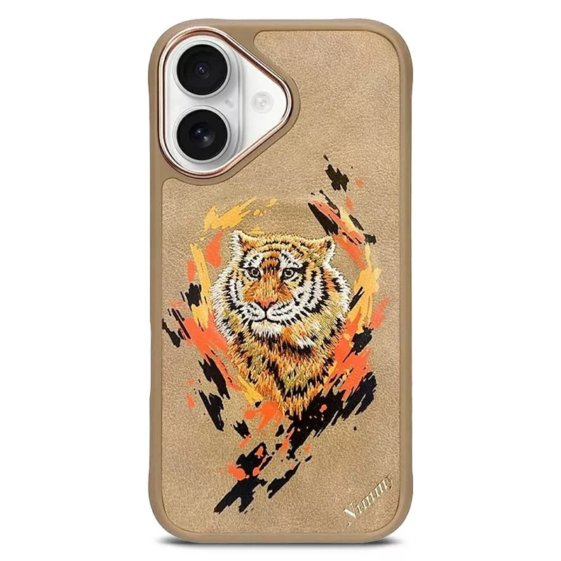 iPhone 16 | Coque MagSafe NIMMY FRIENDS Tiger Brodée