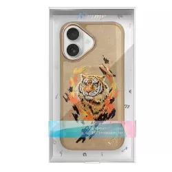 iPhone 16 | Coque MagSafe NIMMY FRIENDS Tiger Brodée