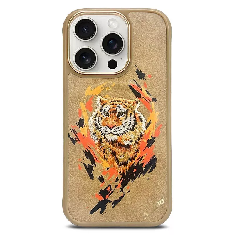 iPhone 16 Pro | Coque MagSafe NIMMY FRIENDS Tiger Brodée
