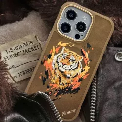 iPhone 16 Pro Max | Coque MagSafe NIMMY FRIENDS Tiger Brodée