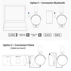 Casque Bluetooth HiFiMAN HE-R9 avec Module BlueMini R2R