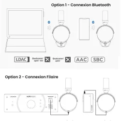 Casque Bluetooth HiFiMAN HE-R10D avec Module BlueMini R2R