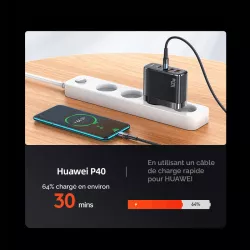 Chargeur GaN 100W USAMS CC145 | 2 * USB-C | 2 * USB-A