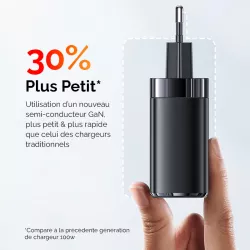 Chargeur GaN 100W USAMS CC145 | 2 * USB-C | 2 * USB-A