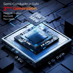 Chargeur GaN 100W USAMS CC145 | 2 * USB-C | 2 * USB-A