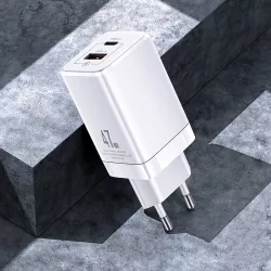 Chargeur GaN USAMS T41 47W avec ports USB-C & USB-A