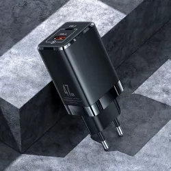 Chargeur GaN USAMS T41 47W avec ports USB-C & USB-A