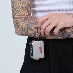 AirPods Pro 2 | Étui SKINARMA Mecha avec Mousqueton Métal