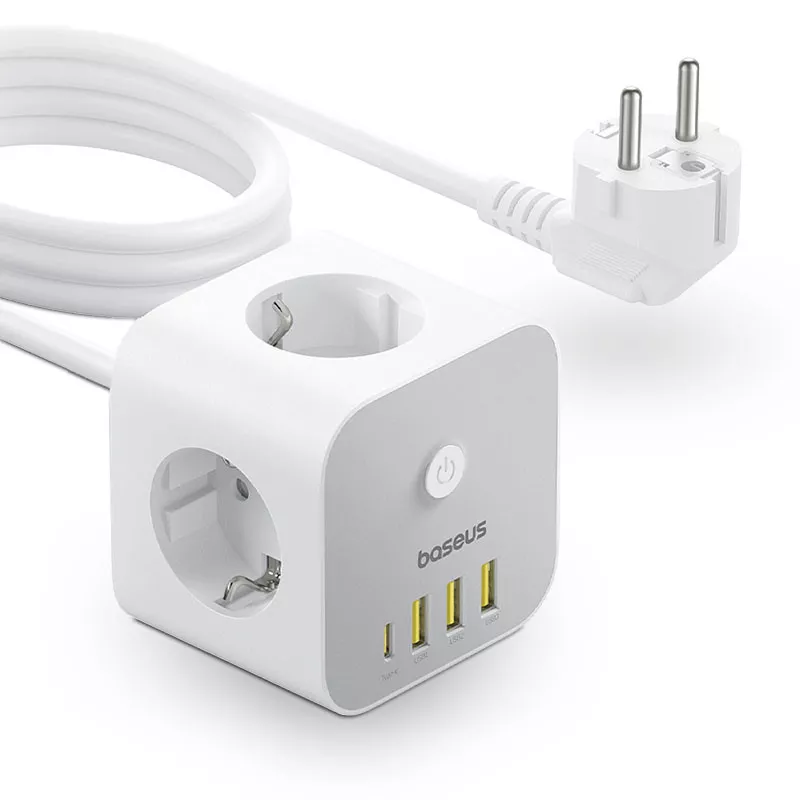 Multiprise BASEUS PowerCombo 7-en-1 avec USB-C & USB-A