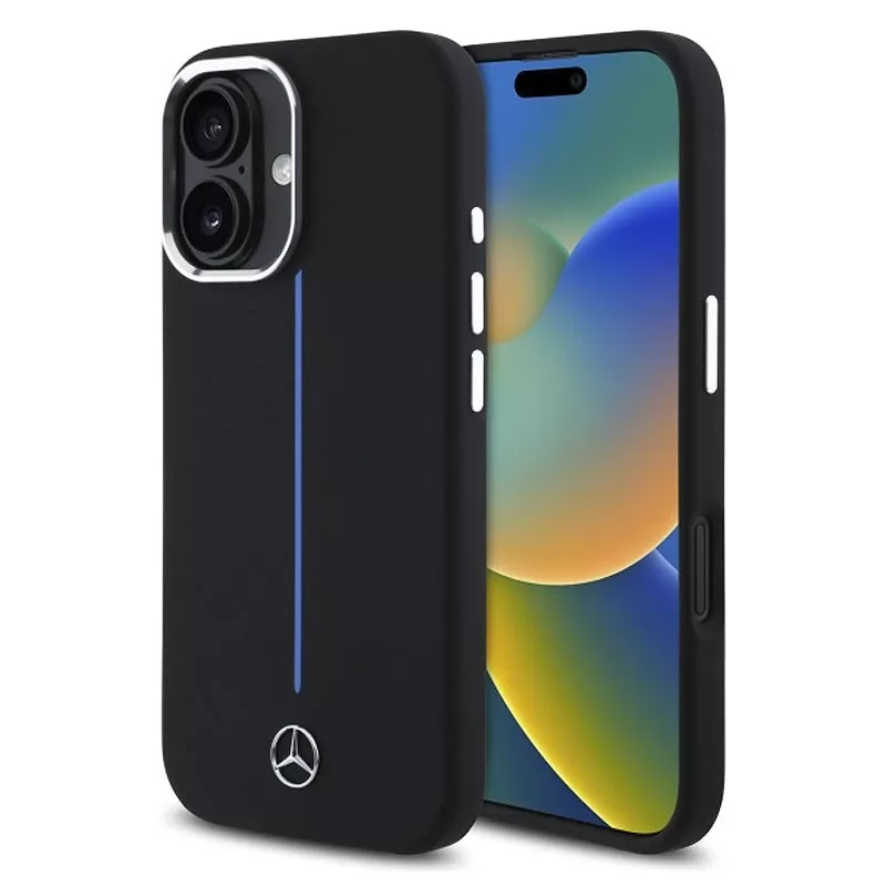iPhone 16 | Coque MagSafe MERCEDES Vertical Stripe