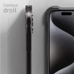 iPhone 16 | Coque MagSafe R-JUST RJ-51 Fibre Carbone & Alu