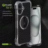 iPhone 16 | Coque MagSafe R-JUST RJ-51 Fibre Carbone & Alu