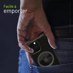 iPhone 16 Plus | Coque MagSafe R-JUST RJ-51 Fibre Carbone