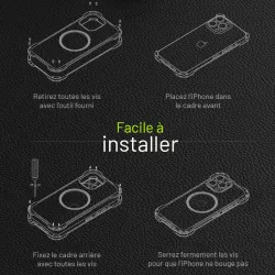 iPhone 16 Plus | Coque MagSafe R-JUST RJ-51 Fibre Carbone