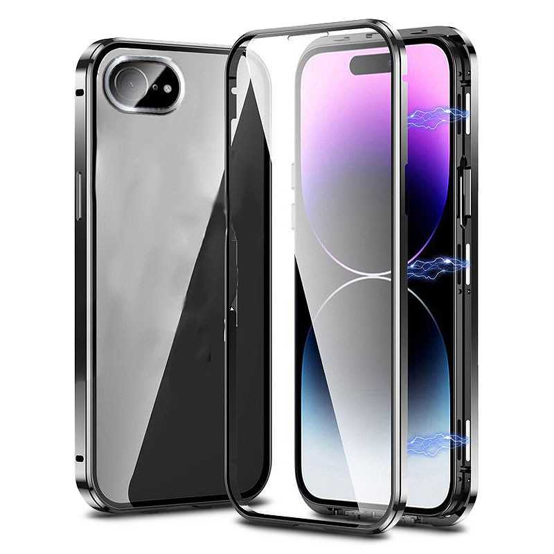 iPhone 16e | Coque Intégrale Magnétique en Verre Trempé iPhone 16e | Coque Intégrale Magnétique en Verre Trempé