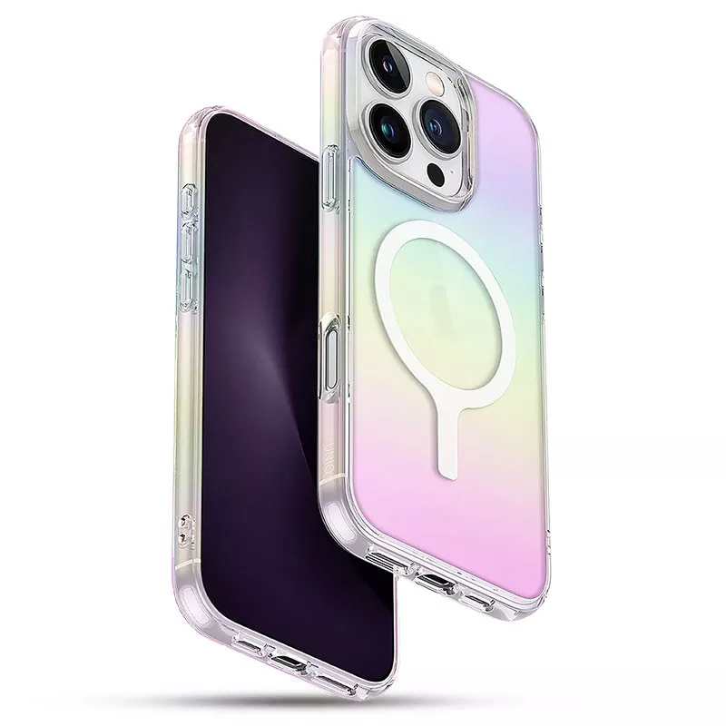 iPhone 16 Pro | Coque MagSafe UNIQ Iridescia Holographique