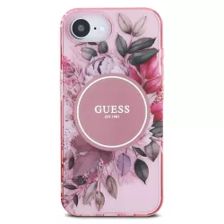 iPhone 16e | Coque MagSafe GUESS IML Flowers