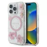 iPhone 16 Pro | Coque MagSafe GUESS Fleurs Résine Pailletée