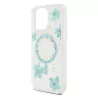iPhone 16 Pro | Coque MagSafe GUESS Fleurs Résine Pailletée