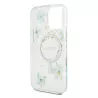 iPhone 16 Pro | Coque MagSafe GUESS Fleurs Résine Pailletée