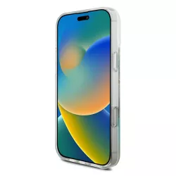 iPhone 16 Pro Max | Coque MagSafe GUESS Fleurs Résine Pailletée