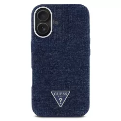 iPhone 16 | Coque MagSafe GUESS Denim Triangle Logo