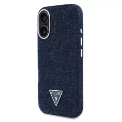 iPhone 16 | Coque MagSafe GUESS Denim Triangle Logo