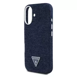 iPhone 16 | Coque MagSafe GUESS Denim Triangle Logo