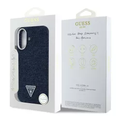 iPhone 16 | Coque MagSafe GUESS Denim Triangle Logo
