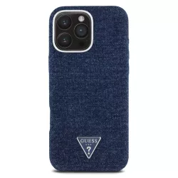 iPhone 16 Pro | Coque MagSafe GUESS Denim Triangle Logo