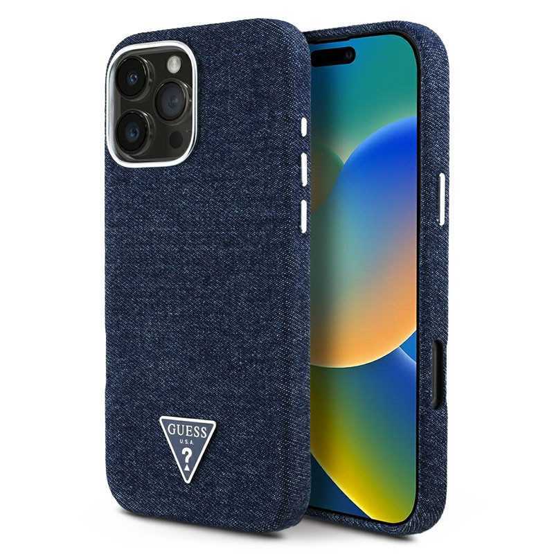 iPhone 16 Pro Max | Coque MagSafe GUESS Denim Triangle Logo iPhone 16 Pro Max | Coque MagSafe GUESS Denim Triangle Logo