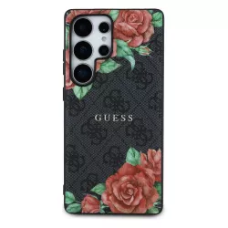 Galaxy S25 Ultra | Coque GUESS Fleurs Imprimées sur Monogramme 4G