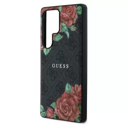 Galaxy S25 Ultra | Coque GUESS Fleurs Imprimées sur Monogramme 4G