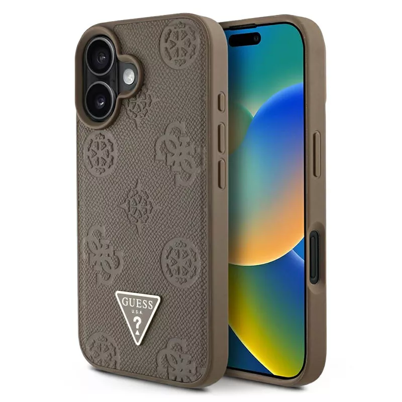 iPhone 16 | Coque MagSafe GUESS Logo 4G & Pivoine