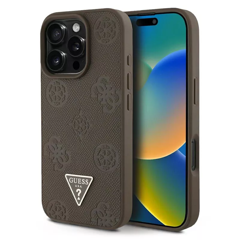 iPhone 16 Pro | Coque MagSafe GUESS Logo 4G & Pivoine