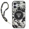 iPhone 16 | Coque MagSafe GUESS IML Palmiers & Sangle Perlée