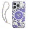 iPhone 16 Pro Max | Coque MagSafe GUESS IML Palmiers & Sangle Perlée