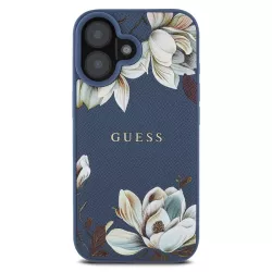 iPhone 16 | Coque GUESS Fleurs Imprimées sur Monogramme 4G