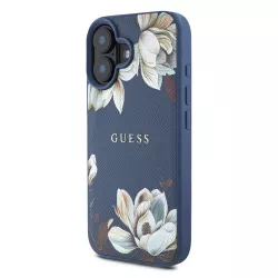 iPhone 16 | Coque GUESS Fleurs Imprimées sur Monogramme 4G